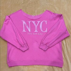 Hollister Vibrant Pink NYC Sweatshirt